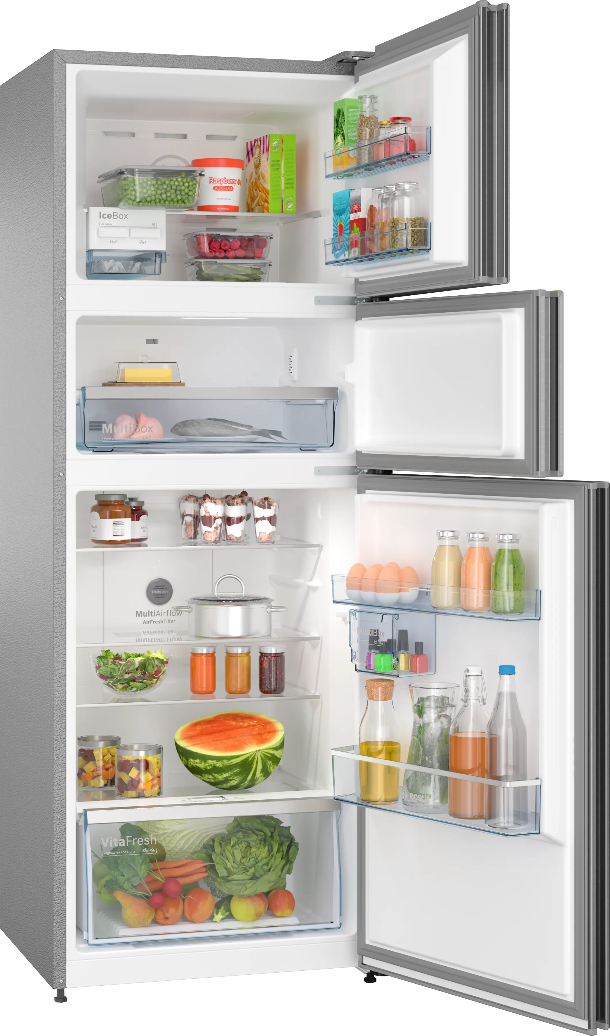 Bosch Bosch CMC36K03NI Series 4 Free-Standing Top Freezer Fridge-Freezer