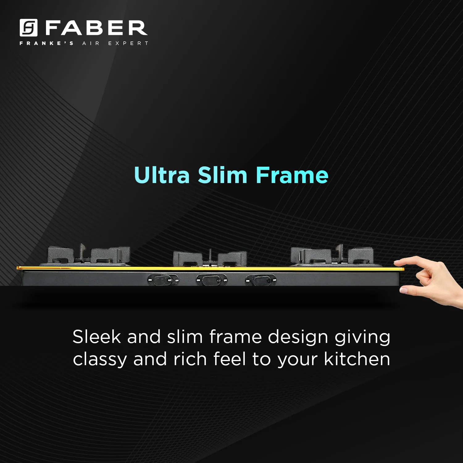 Faber Faber HOB COOKTOP PRINCE PLUS 3BB BK
