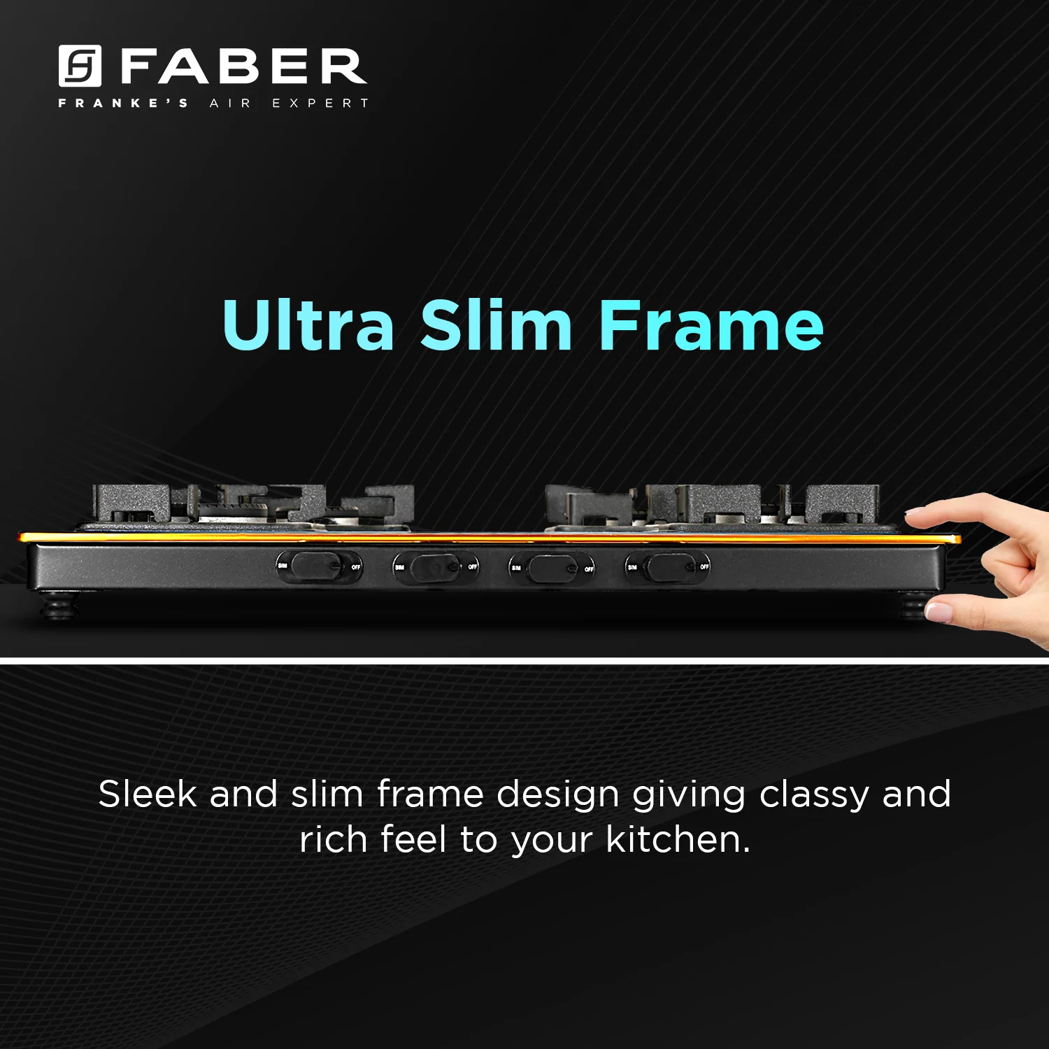 Faber HOB COOKTOP PRINCE PLUS 4BB BK
