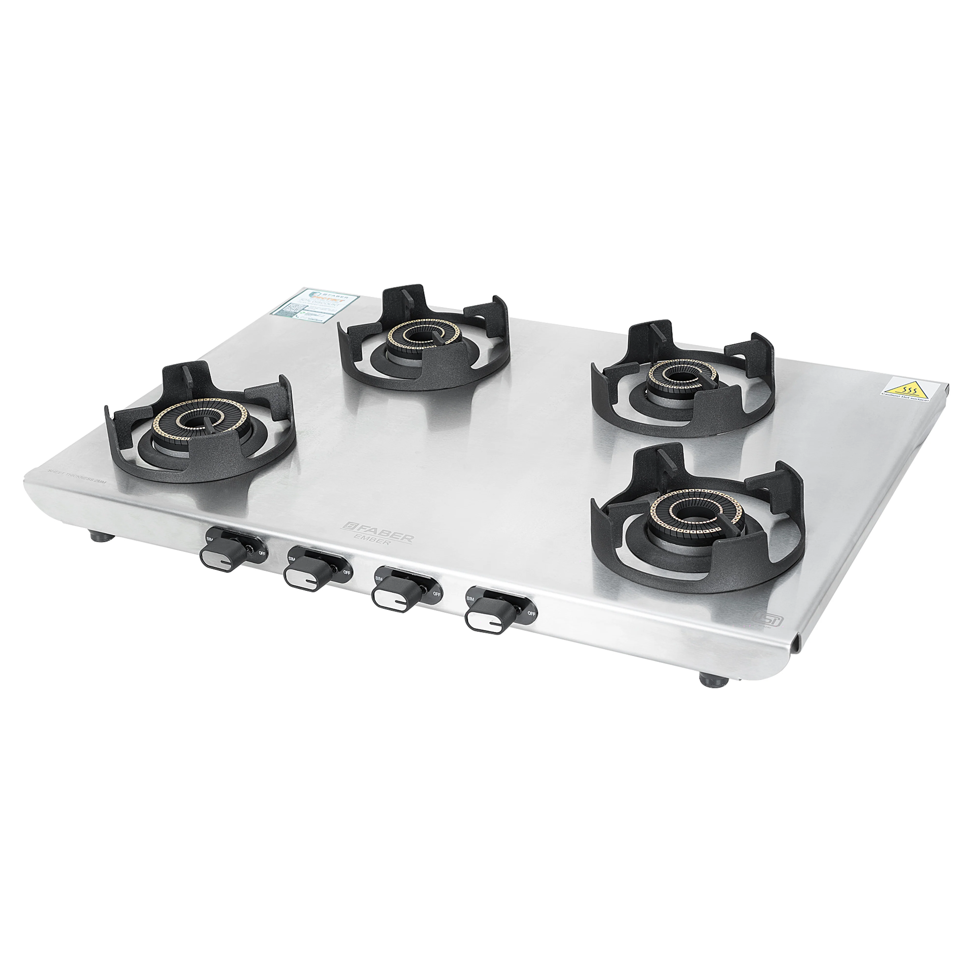 Faber Faber Cooktop Ember 4BB SS CI