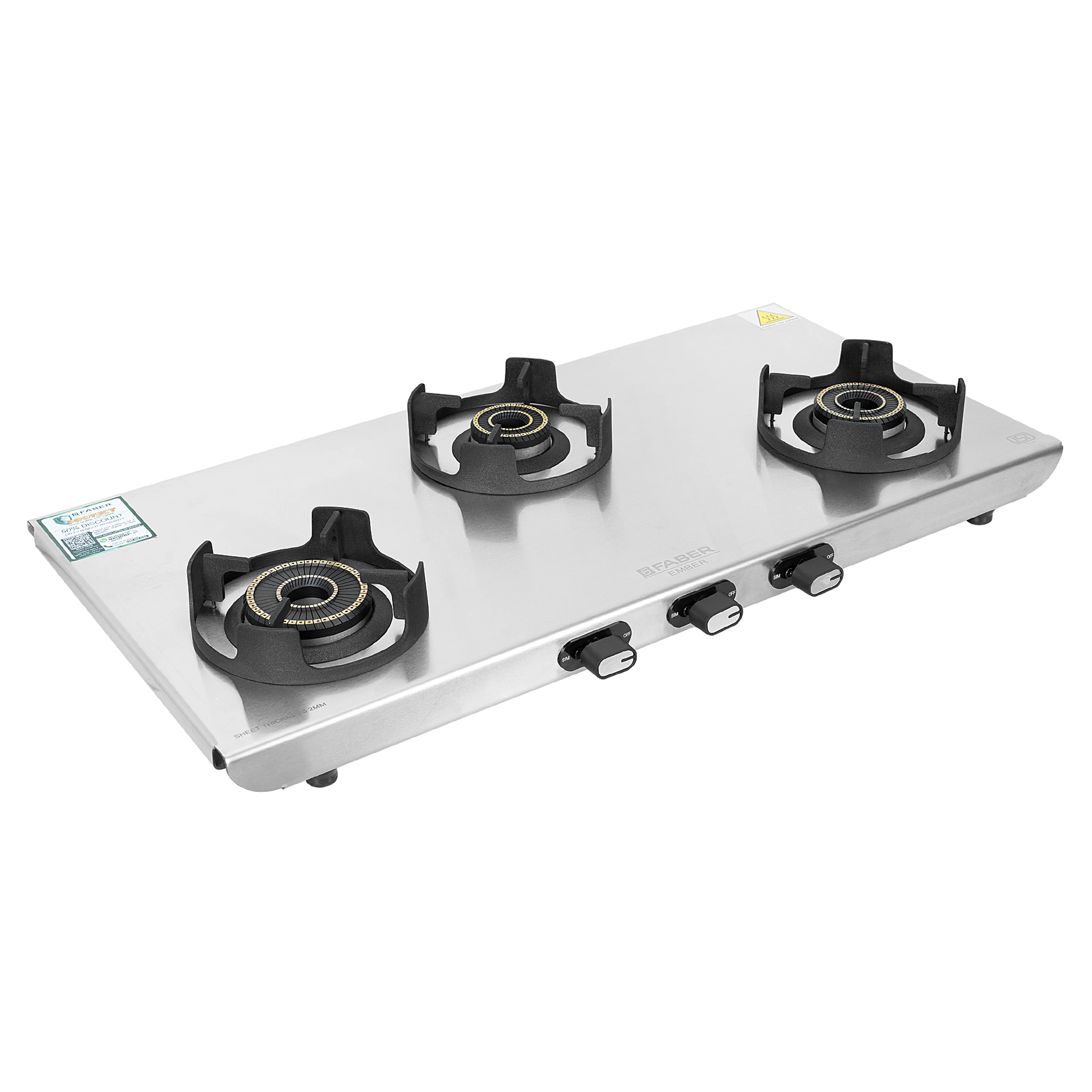 Faber Faber Cooktop Ember 3 Burner Stainless Steel