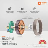 Orient Electric Aeroquiet Neu BLDC Pro Ceiling Fan | Whisper Quiet | Remote Controlled — photo 7