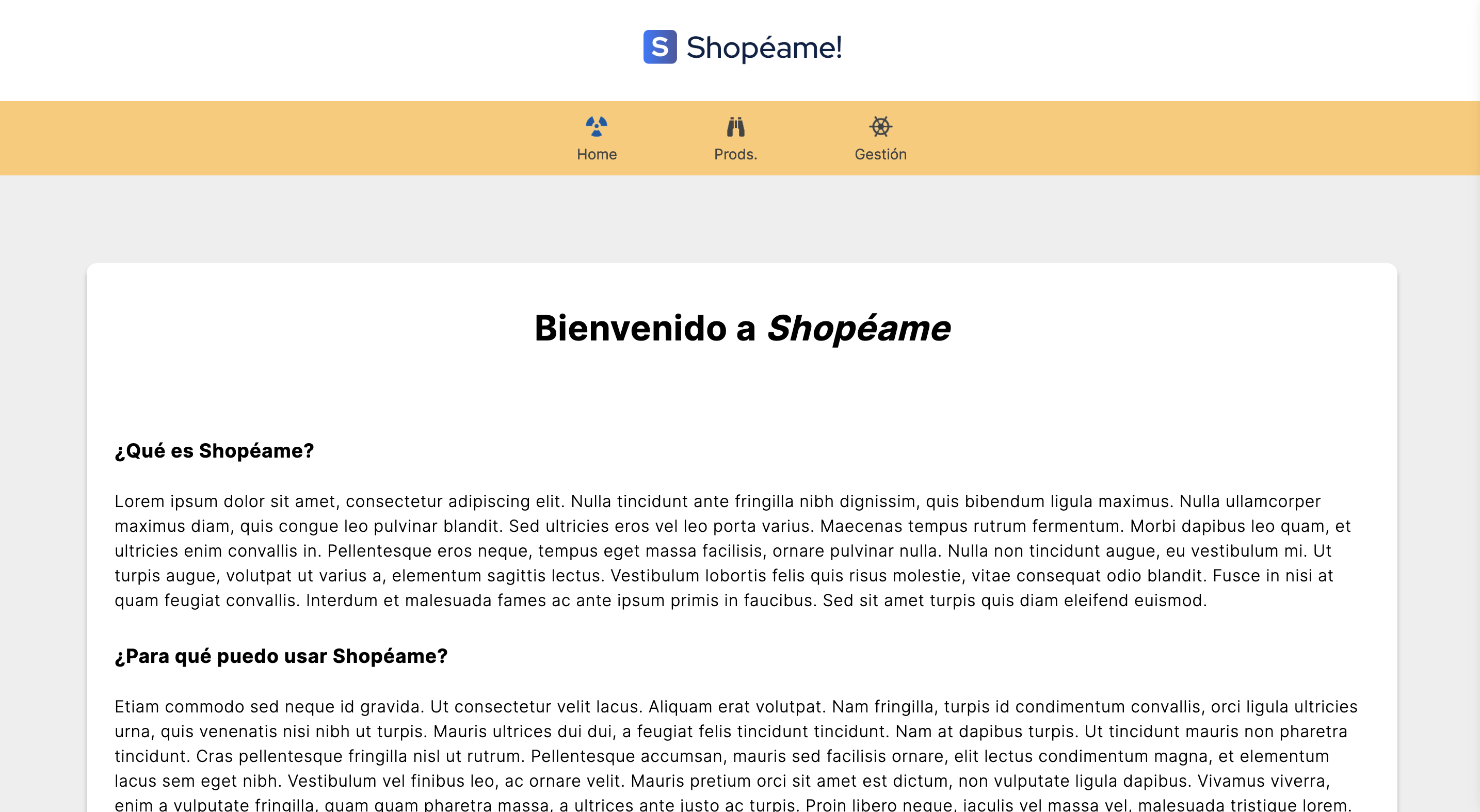 Tienda online Shopéame