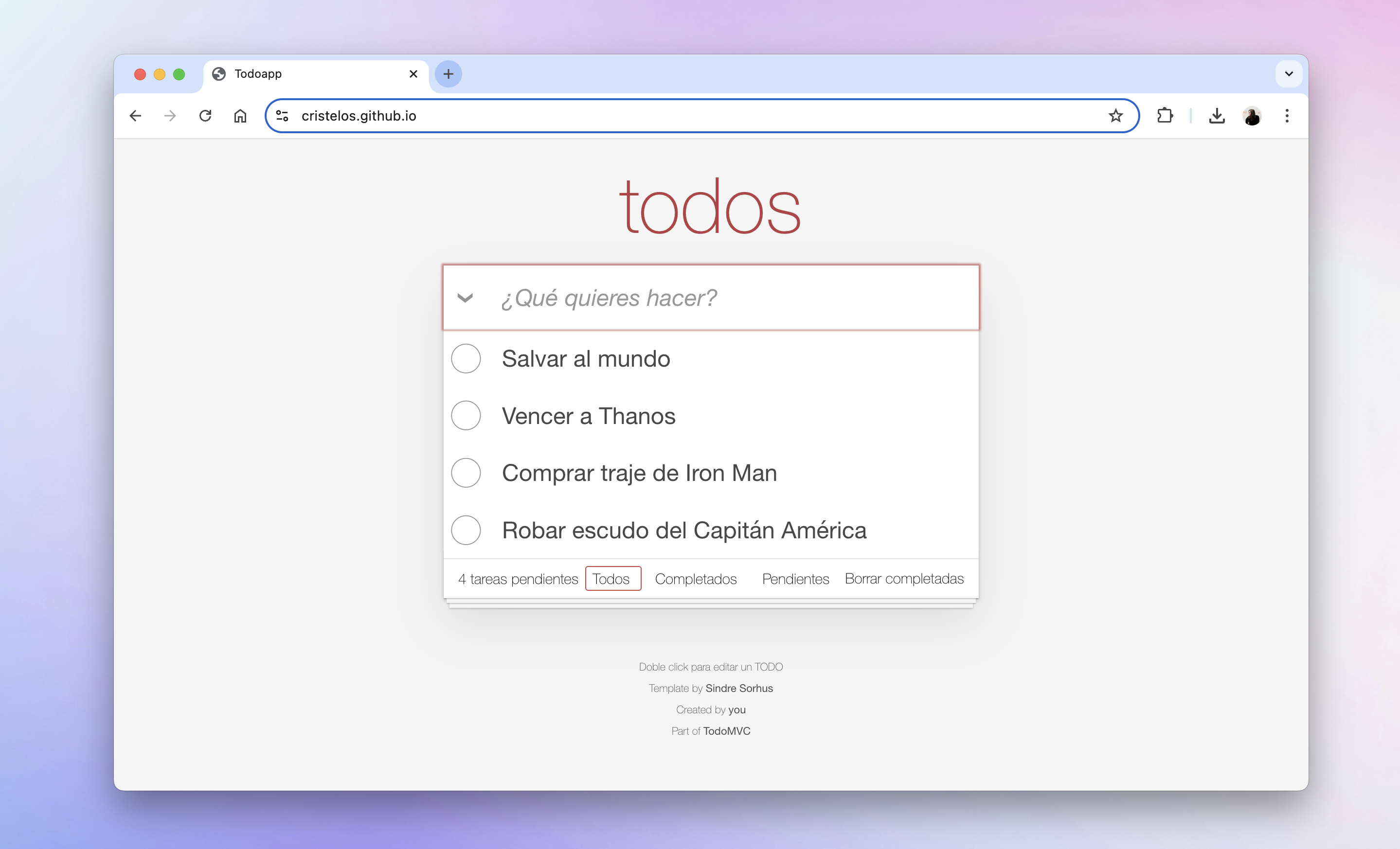 TODO App con Redux y Angular