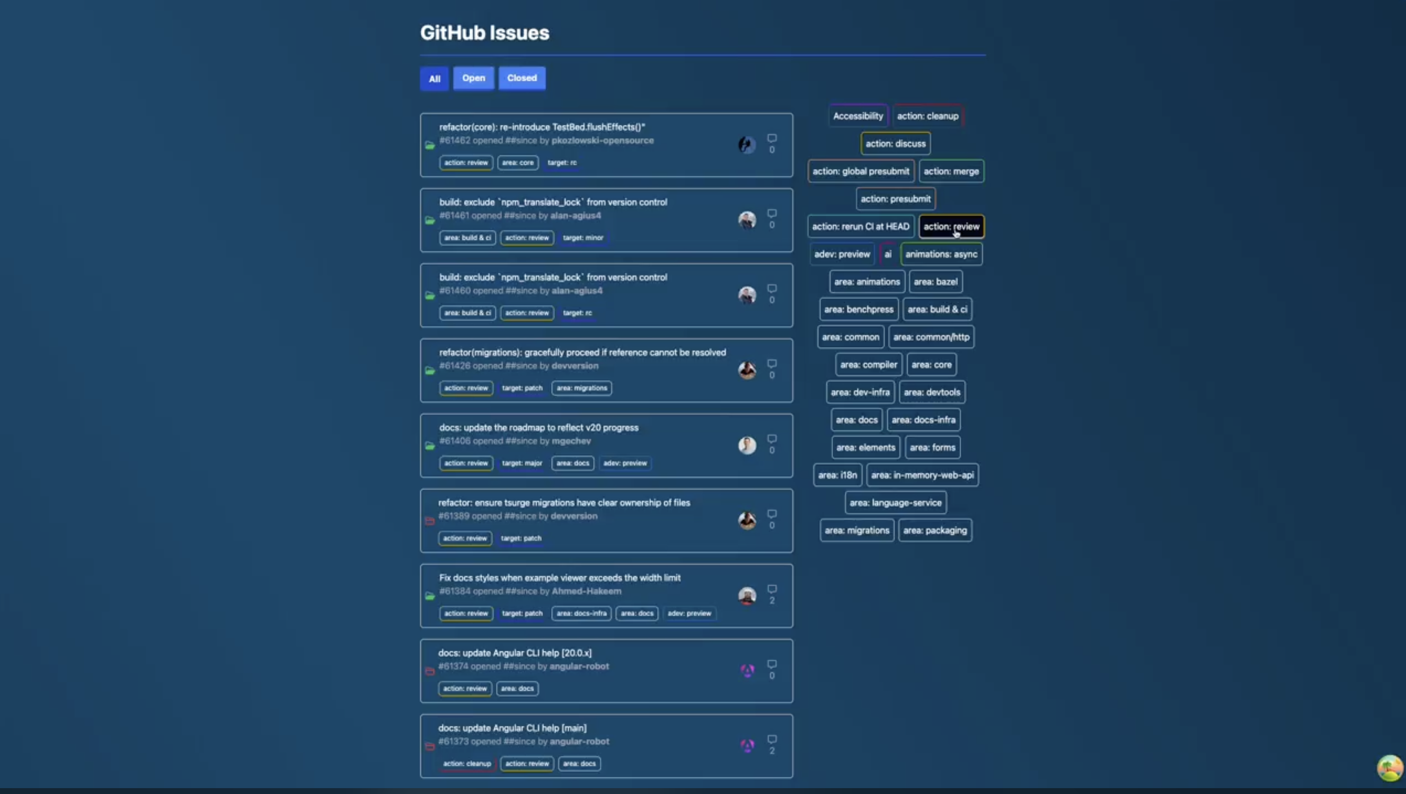 GitHub Issues con TanStack Query