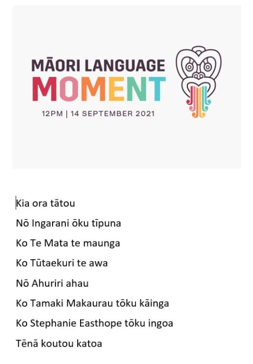 Photo of Stephanie | Maori Language Moment 2021