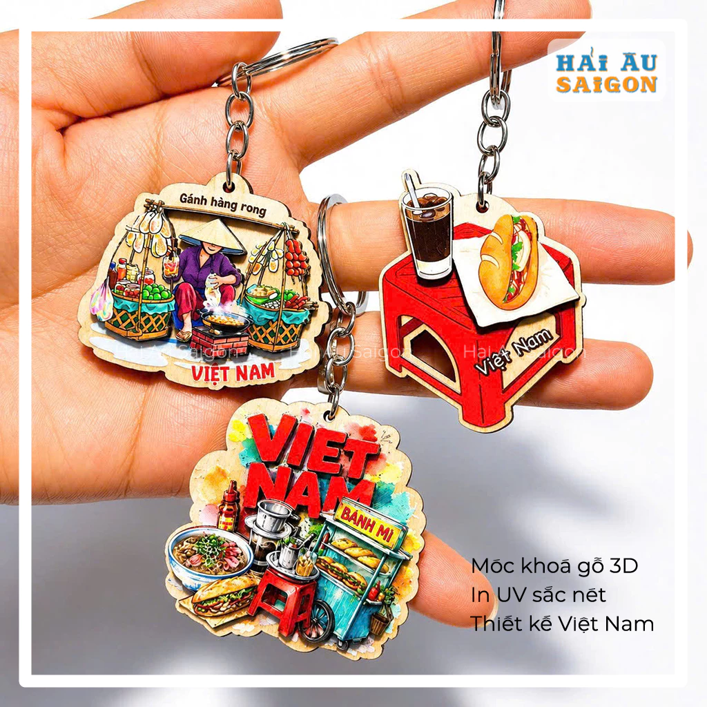 Móc Khoá Gỗ Lưu Niệm Việt Nam - Quà Tặng Lưu Niệm Việt Nam — quà lưu niệm Việt Nam