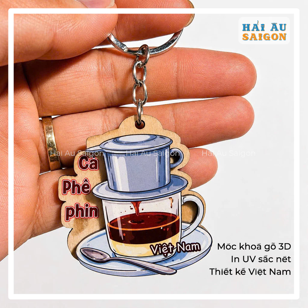 Móc Khoá Gỗ Lưu Niệm Việt Nam - Quà Tặng Lưu Niệm Việt Nam ảnh 4