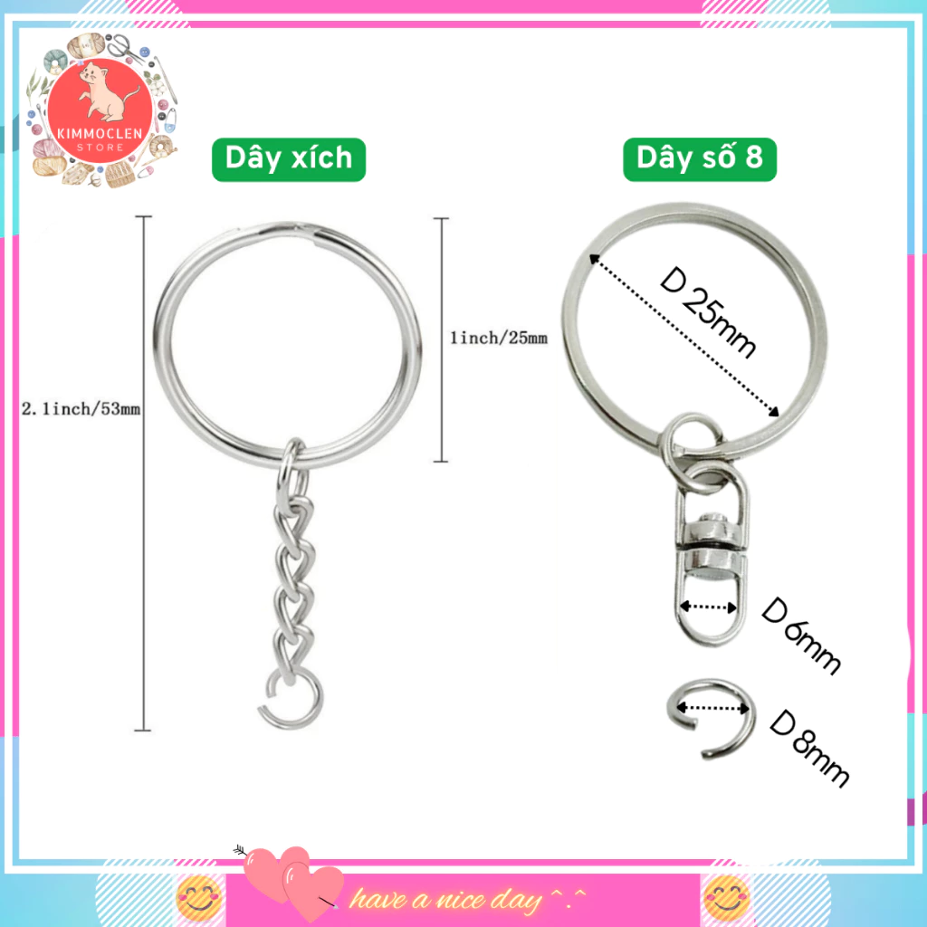 Set 50 Khoen Móc Khoá Chất Lượng Tốt Thú Bông — quà lưu niệm Việt Nam