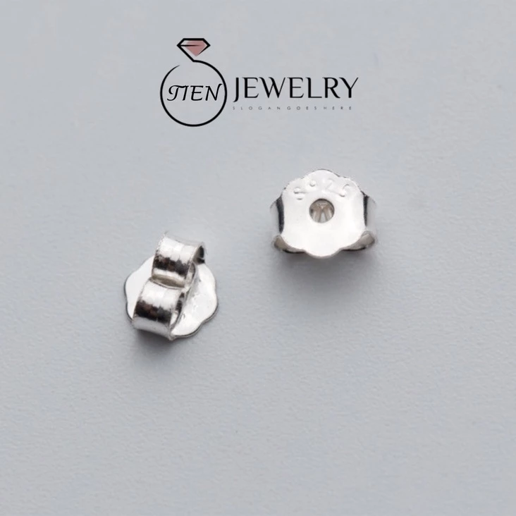 Chốt khuyên tai bạc 925 unisex phong cách Hàn Quốc, chốt bông tai dành cho nam và nữ - Tien Jewelry ảnh 3