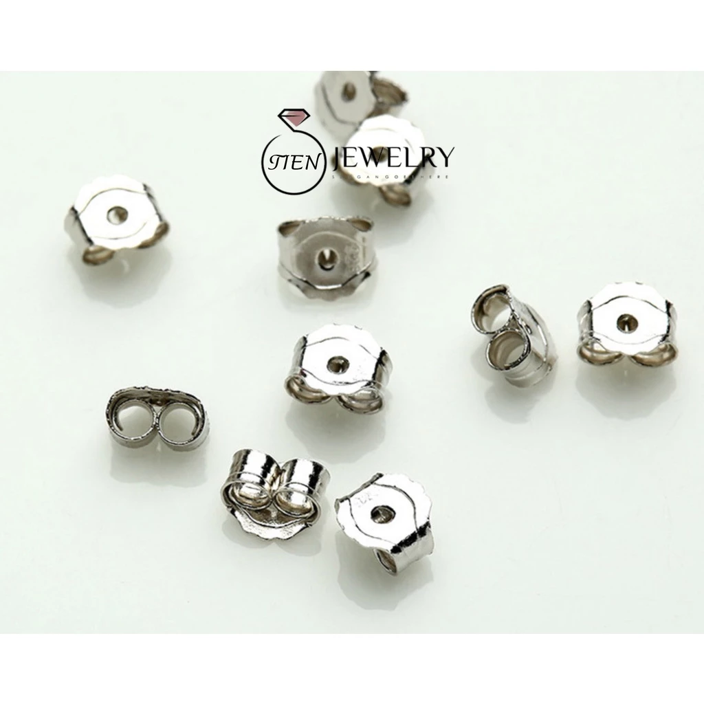Chốt khuyên tai bạc 925 unisex phong cách Hàn Quốc, chốt bông tai dành cho nam và nữ - Tien Jewelry ảnh 2