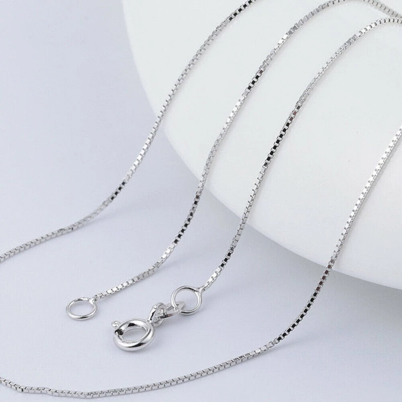 【Còn hàng】 100% Dây chuyền bạc 925 thật 40/45/50/55/60cm Thiết kế khác nhau Chuỗi trang sức thời trang Quà tặng — quà lưu niệm Việt Nam