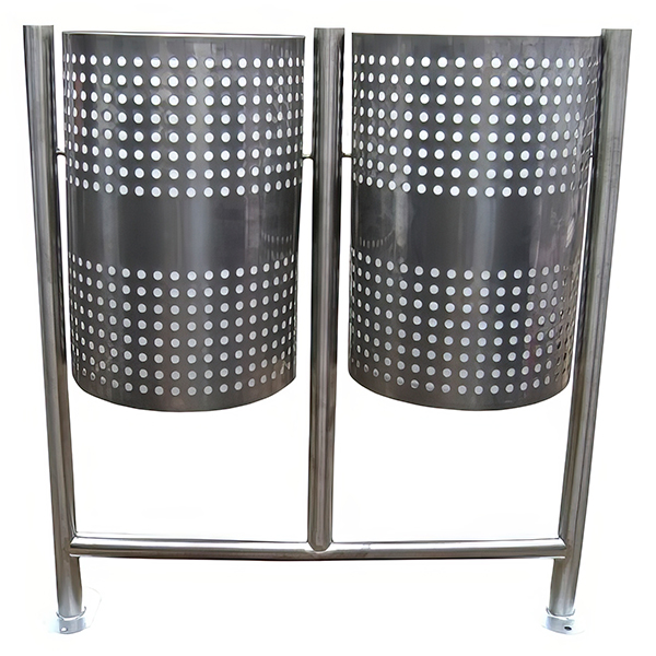 Papelera Doble inoxidable