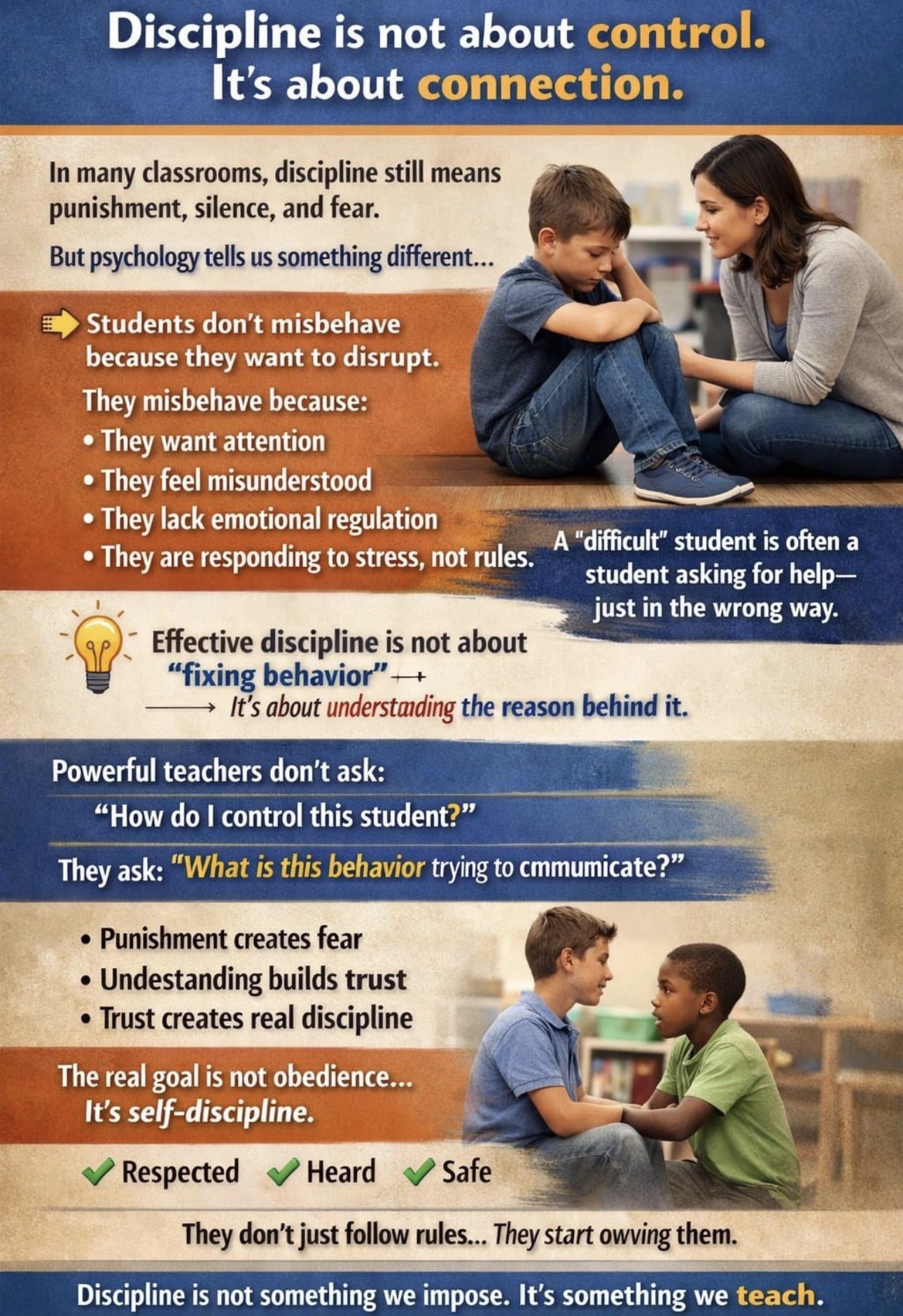 Justin applying training in practice