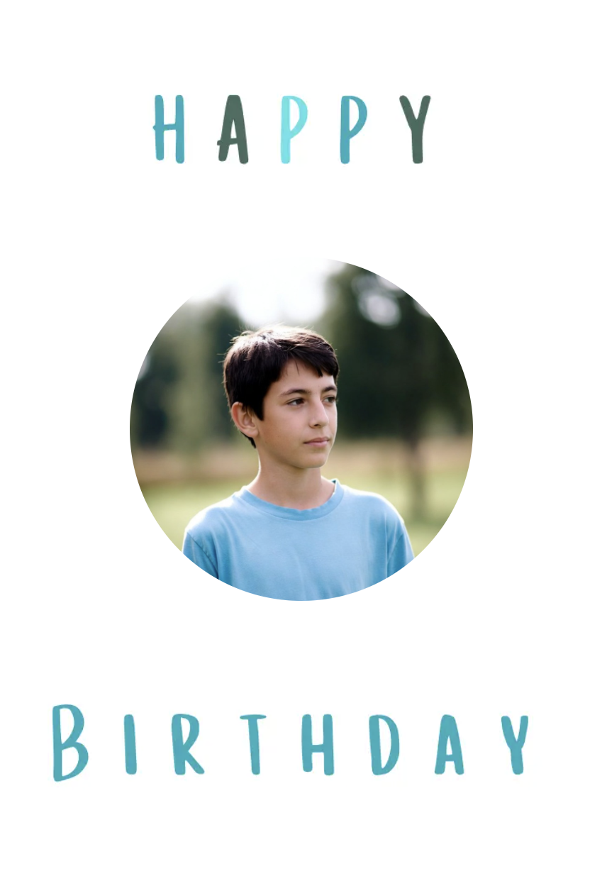 Happy Birthday Photo Card