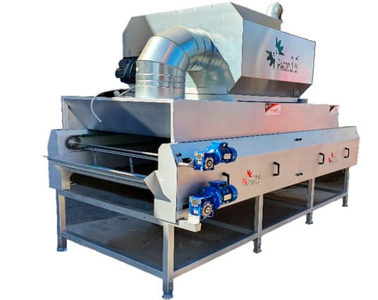 Tunel de Secado con aire caliente 1 secado con aire caliente