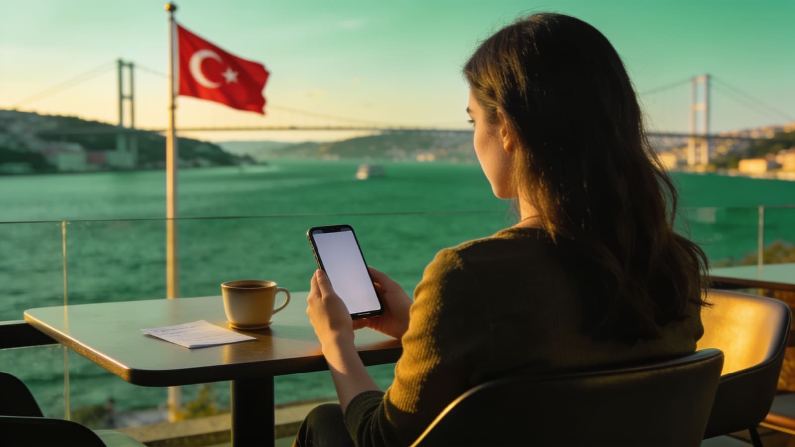 A foreigner preparing a tax number in Turkey to open a bank account