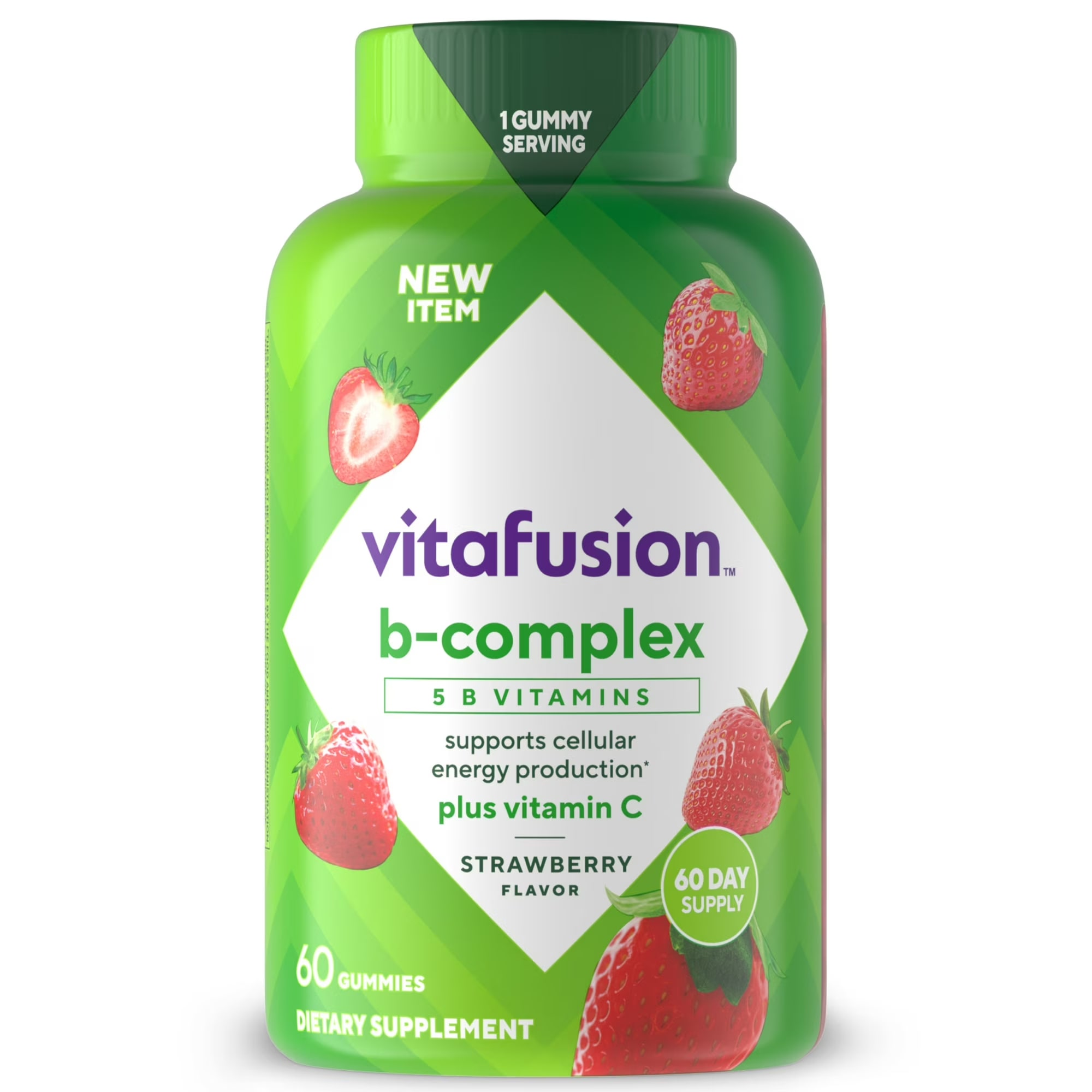 vitafusion B-Complex Gummy Dietary Supplements, with 5 B Vitamins