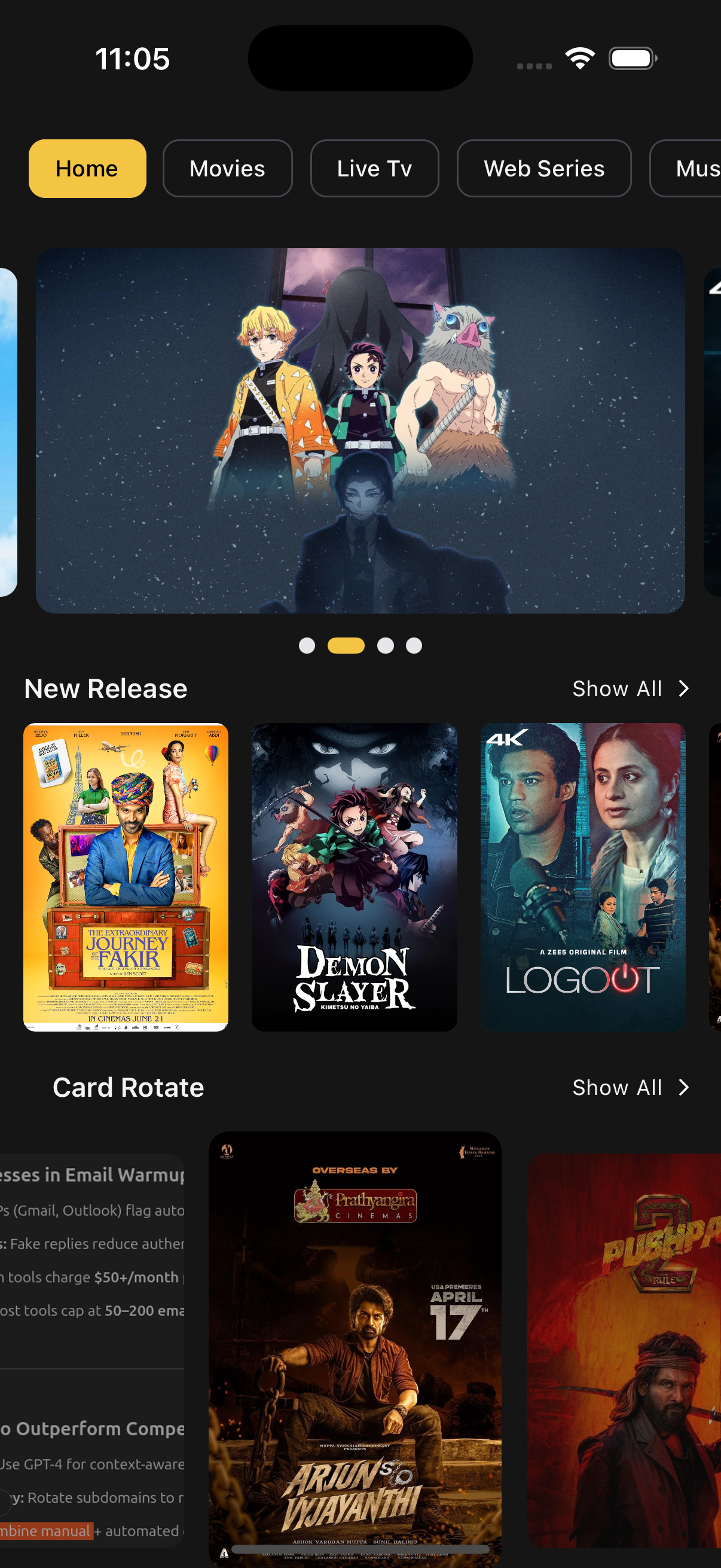 Content Section Start Dark
