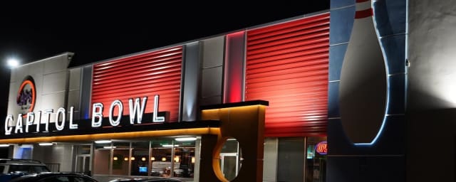 exterior storefront photo — Capitol Bowl, from its own website