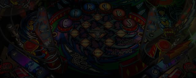 pinball machine playfield photo — Lynn’s Arcade: A Pinball Parlor and Can Slangery, from its own website