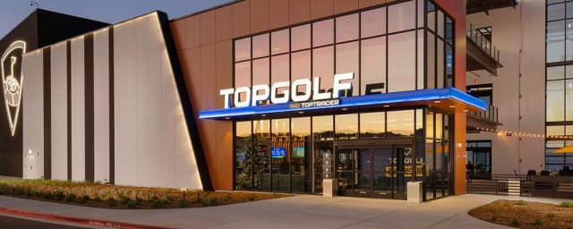 venue exterior photograph — Topgolf Burlingame, from its own website