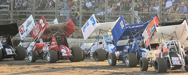 sprint cars racing on track — Watsonville Speedway, from its own website