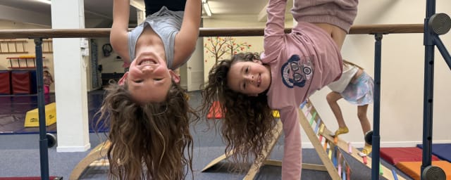 children using gym equipment at venue — Ruby's Tumbling, from its own website