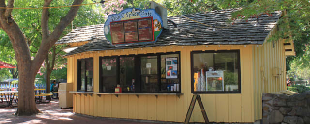 venue exterior/food stand — Fairytale Town, from its own website