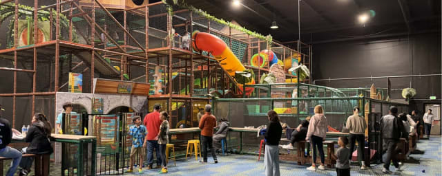 venue interior play structure — Lost Worlds, from its own website