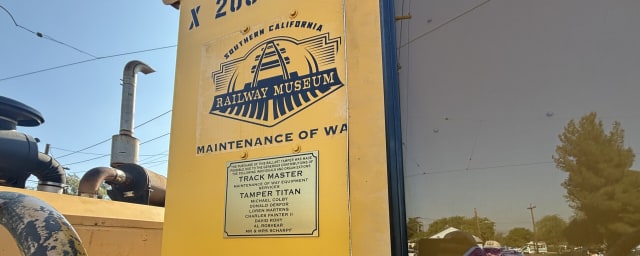 museum equipment/exhibit — Southern California Railway Museum, from its own website
