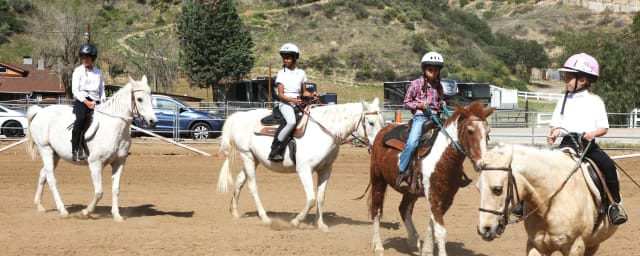 horseback riding lesson at the venue — Gilchrist Farm, from its own website
