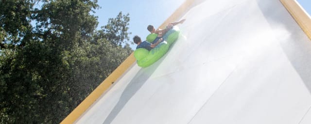 waterslide action photo — Mustang Waterpark, from its own website