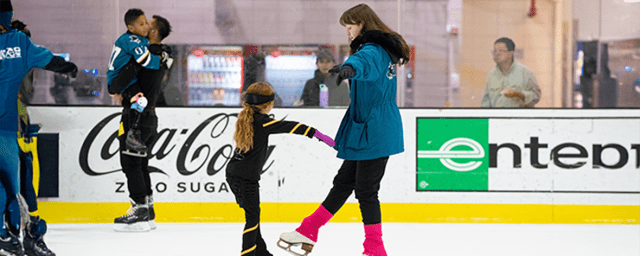 ice skating activity photo — Sharks Ice at San Jose, from its own website