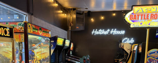 arcade interior photograph — The Hatchet Hangout, from its own website