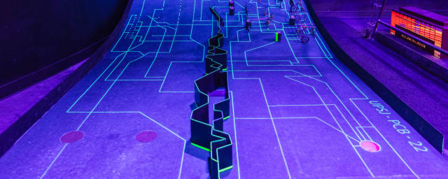 mini golf hole photograph — Urban Putt San Jose, from its own website