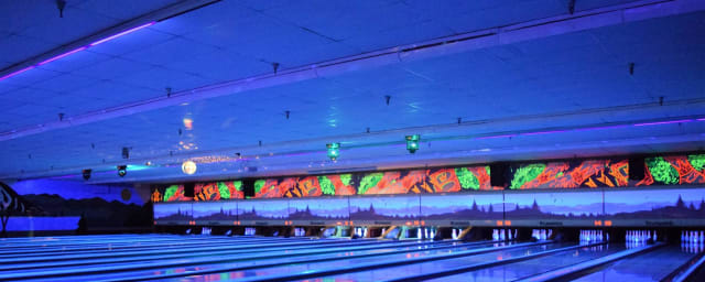 bowling lanes interior — Big Bear Bowling Barn, from its own website