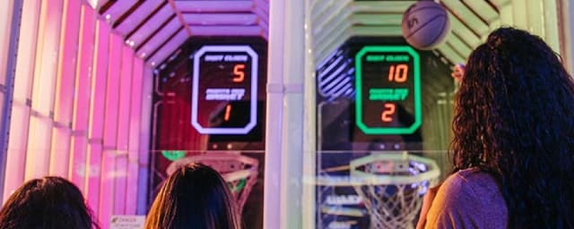arcade basketball game photograph — Gameworks, from its own website