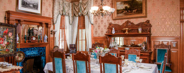 period dining room interior — Museum of Riverside, from its own website