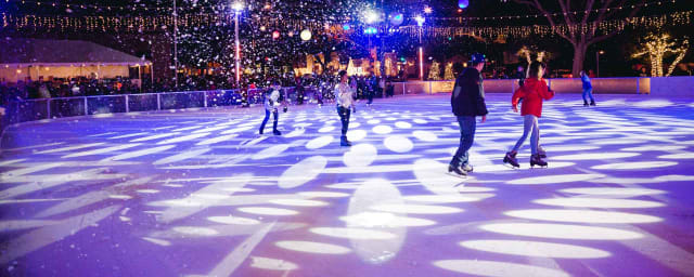 ice rink skating photo — Ice at Santa Monica, from its own website