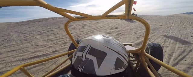 POV dune buggy riding photo — Sun Buggie Fun Atv Rentals, from its own website