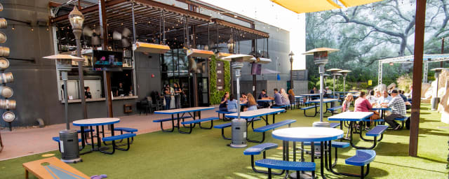 venue patio photograph — Draft Republic San Marcos, from its own website