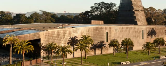 exterior building photograph — de Young Museum, from its own website