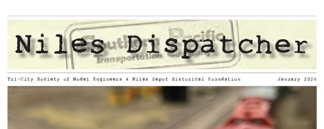 model train photograph — Niles Depot Museum, from its own website