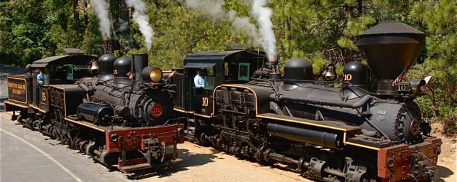 venue photograph - steam locomotives — Yosemite Mountain Sugar Pine Railroad, from its own website