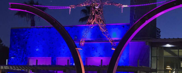venue exterior with sculpture — Bonita Museum & Cultural Center, from its own website