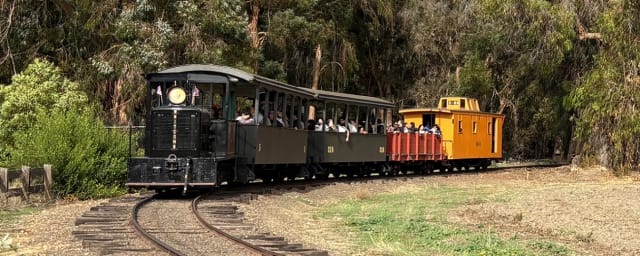 train ride photograph — Ardenwood Train Rides by SPCRR, from its own website