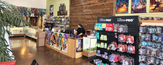 store interior photograph — Sword & Board, from its own website