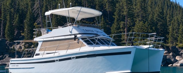charter boat photograph — Tahoe Sailing Charters, from its own website