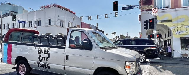 venue vehicle — Surf City Tours, from its own website